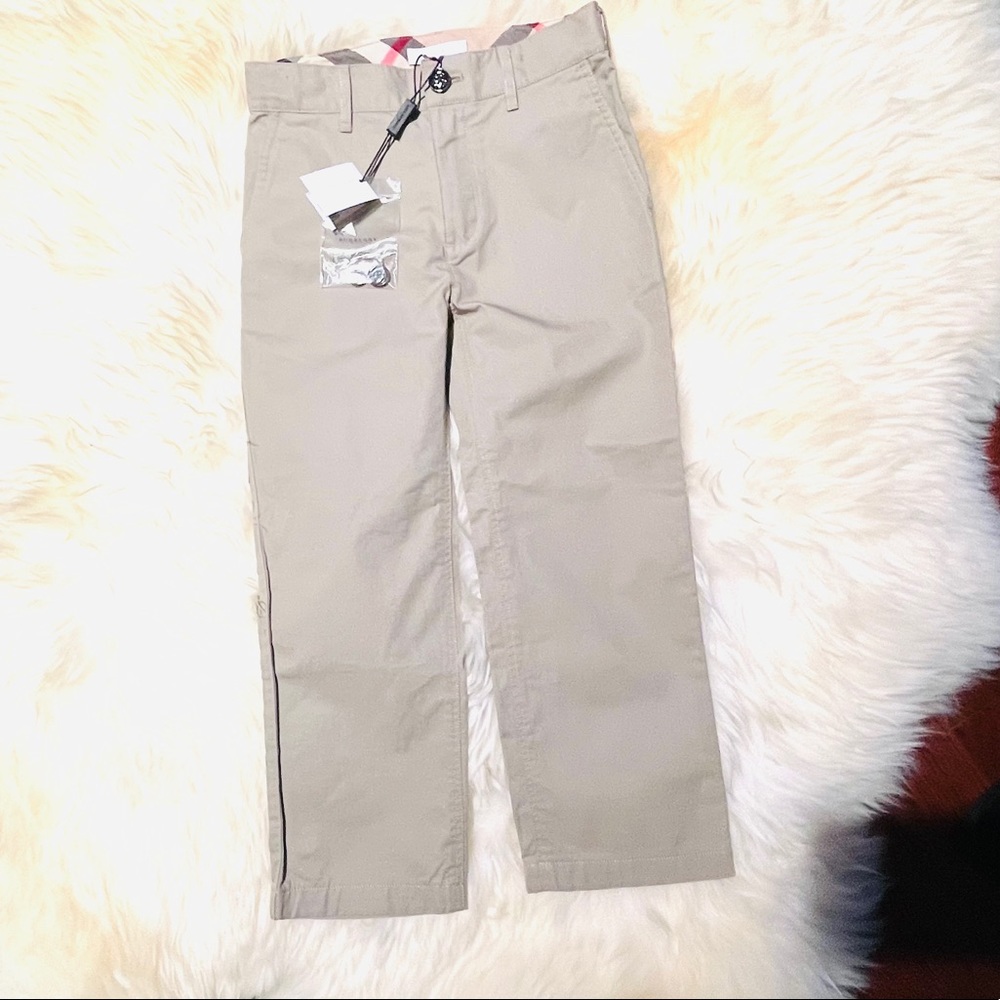 BURBERRY Boys Khaki Pants NWT